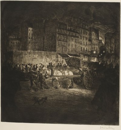 Der Müllwagen von Théophile Alexandre Pierre Steinlen