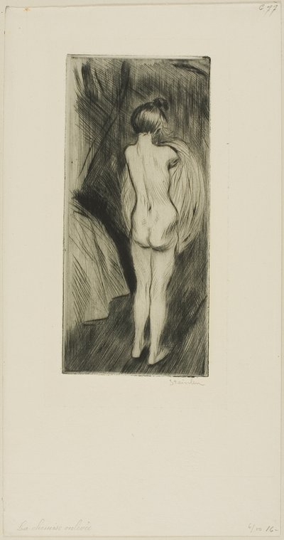 Stehende Frau von Théophile Alexandre Pierre Steinlen