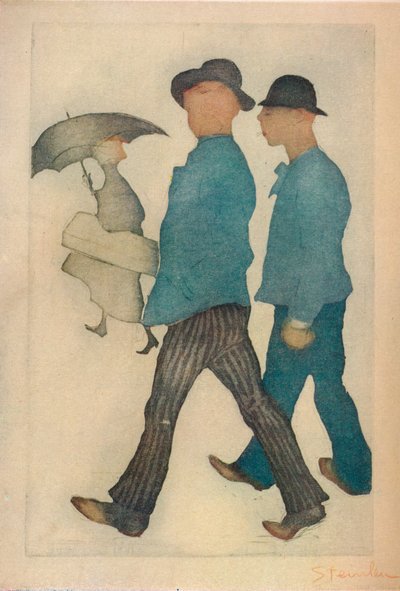 Les Deux Gigolos, 1898 von Théophile Alexandre Steinlen