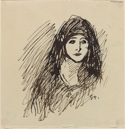 Porträt der Frau des Künstlers von Théophile Alexandre Steinlen