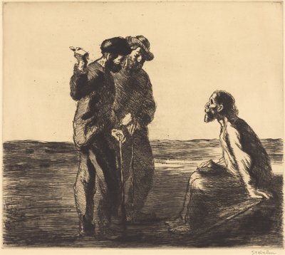 Drei Gefährten von Théophile Alexandre Steinlen