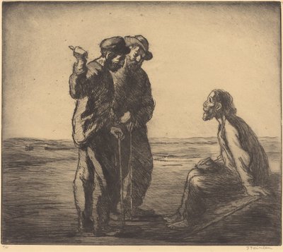 Drei Gefährten Les trois compagnons, 1912 von Théophile Alexandre Steinlen