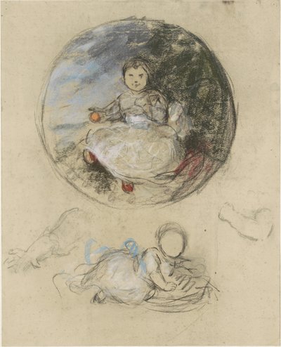 Zwei Studien von Prinzessin Juliana von Thérèse Schwartze