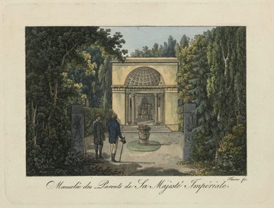 Denkmal für die Eltern im Pavlovsk Park, 1810er Jahre von Thurner