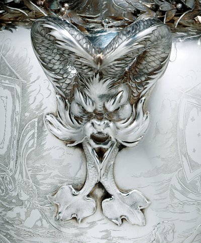 Detail einer Segeltrophäe von Tiffany and Company