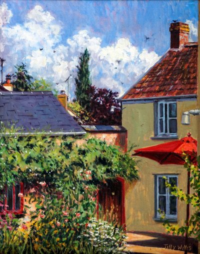 Roter Sonnenschirm, 2011 von Tilly Willis