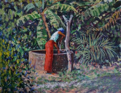 Frau am Brunnen von Tilly Willis