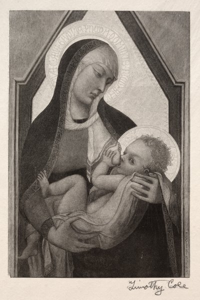 Alte italienische Meister: Madonna und Kind, 1888-1892 von Timothy Cole