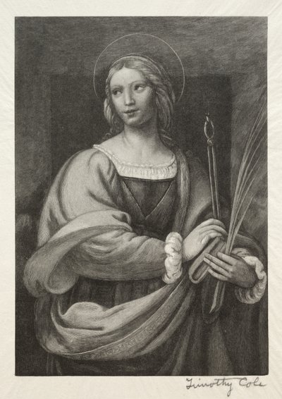 Alte italienische Meister: St. Apollonia, 1888-1892 von Timothy Cole