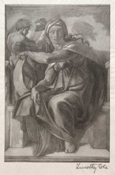 Alte italienische Meister: Die delphische Sibylle, 1890 von Timothy Cole
