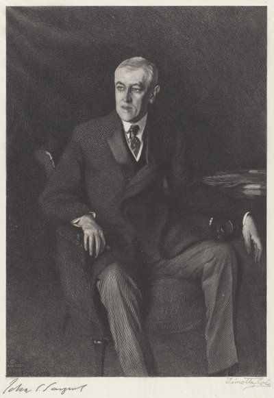 Woodrow Wilson von Timothy Cole after John Singer Sargent