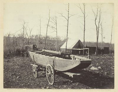Pontoonboot, Brandy Station, Virginia von Timothy O