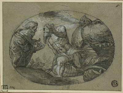 Jona wird vom Wal ausgespuckt von Tintoretto