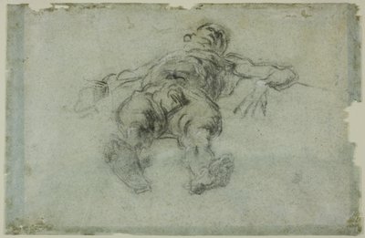 Liegender männlicher Akt, verkürzt von Tintoretto