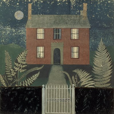 Haus bei Nacht von Tirzah Ravilious