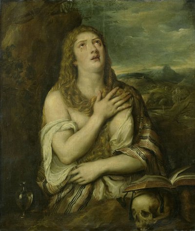 Die reuige Maria Magdalena von Titiaan (copy after)