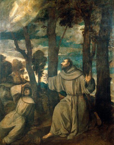 St. Franziskus empfängt die Stigmata von Titian (c.1488 1576)