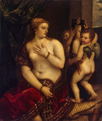 Venus mit Spiegel, 1560 von Titian,