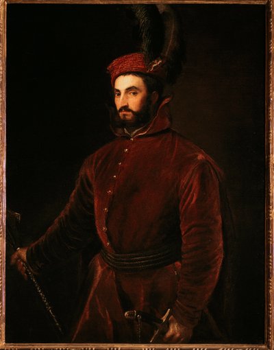 Porträt von Ippolito de Medici von Tiziano Vecelli
