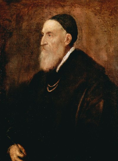 Selbstporträt, um 1567 von Tiziano Vecelli