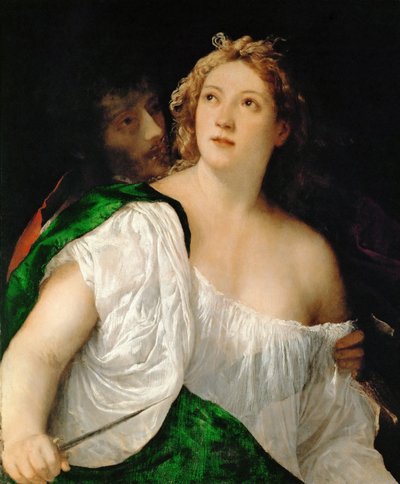 Tarquinius und Lucretia, 1516-1517 von Tiziano Vecelli