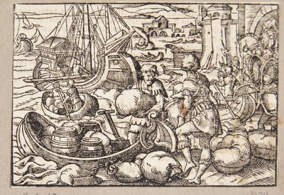 Gaius Lutatius besiegt die Flotte von Karthago von Tobias Stimmer
