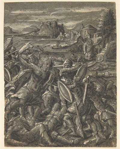 Samson rächt sich an den Philistern von Tobias Stimmer