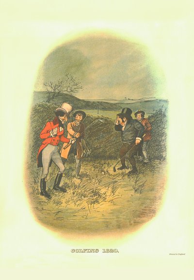 Golfen, 1820 von Tom Browne