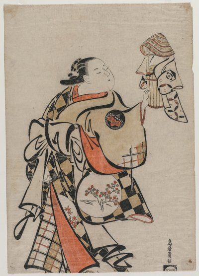 Fujimura Handayu als Kurtisane von Torii Kiyomasu