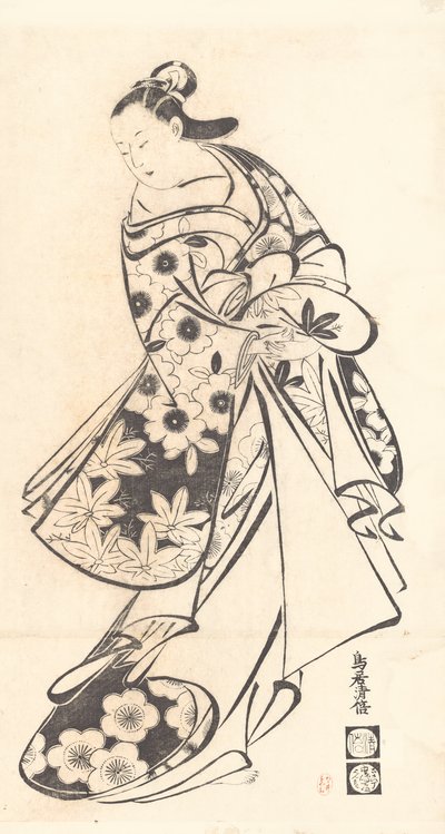 Kurtisane von Torii Kiyomasu I