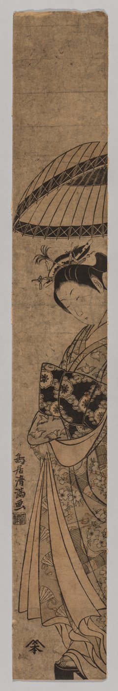 Eine schöne Frau, 1735-1785 von Torii Kiyomitsu