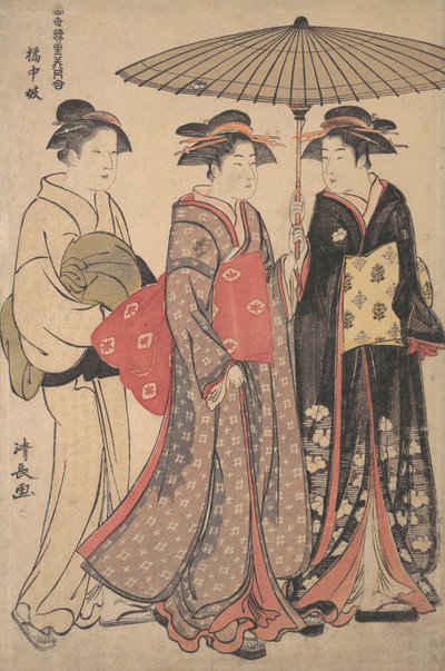 Tänzer der Tachibana-Straße, 1742-1815 von Torii Kiyonaga