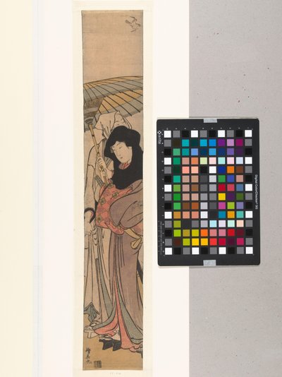 Ochiyo und Hanbei fliehen von Torii Kiyonaga