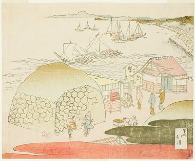 Ein Blick auf Takanawa von Totoya Hokkei