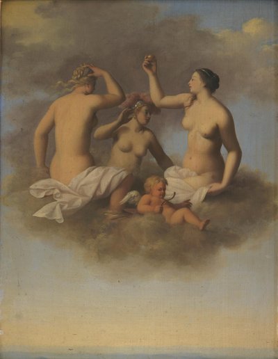 Juno, Minerva und Venus mit Amor von Toussaint Gelton