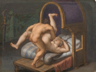 Die Nymphe Syrinx verfolgt von Pan von Toussaint Gelton