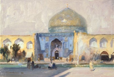 Nachmittag, Damenmoschee, Isfahan von Trevor Chamberlain