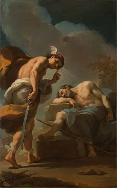 Merkur kurz vor der Enthauptung von Argus, ca. 1770-1775 von Ubaldo Gandolfi