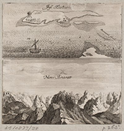 Der Berg Ararat und die Insel Tzetzen von Ubekendt