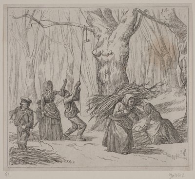 Illustration zu "Efterårsstormen", Gedicht von Christian Richardt von Ubekendt