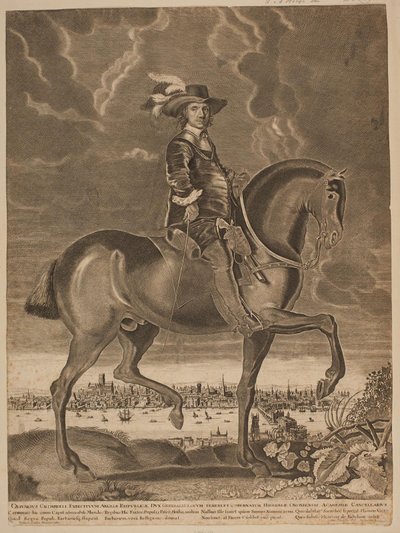 Oliver Cromwell zu Pferd von Ubekendt
