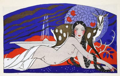 Das Mädchen mit den langen Zöpfen von Umberto Brunelleschi