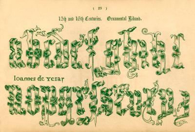 Ornamentales Band, 15. und 16. Jahrhundert von Unbekannt