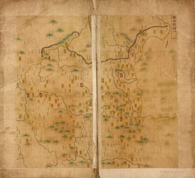 Erste Karte von Shaanxi von Unbekannt