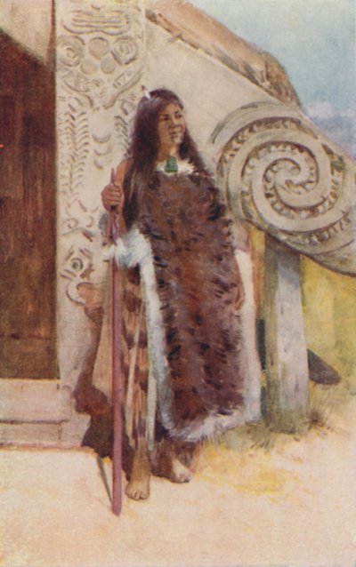 Eine Maori-Häuptlingsfrau, 1923 von Unbekannt