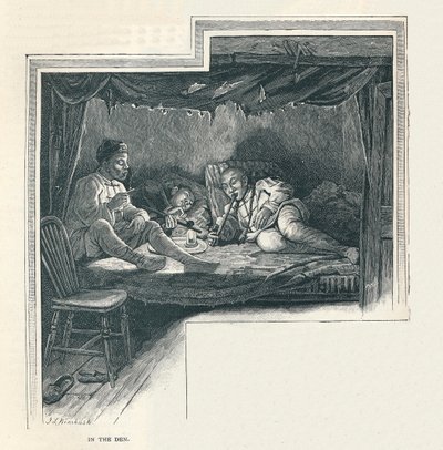 Eine Nacht in einer Opiumhöhle, 1891 von Unbekannt