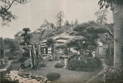 Ein privater Garten in Yokohama, um 1892 von Unbekannt