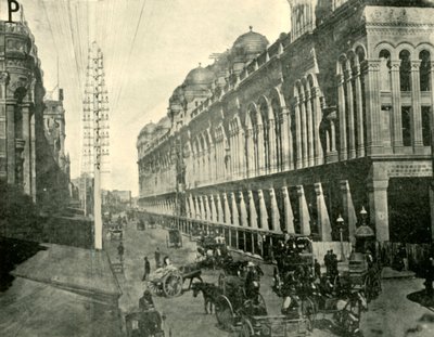 Eine Straßenansicht von Sydney, 1901 von Unbekannt