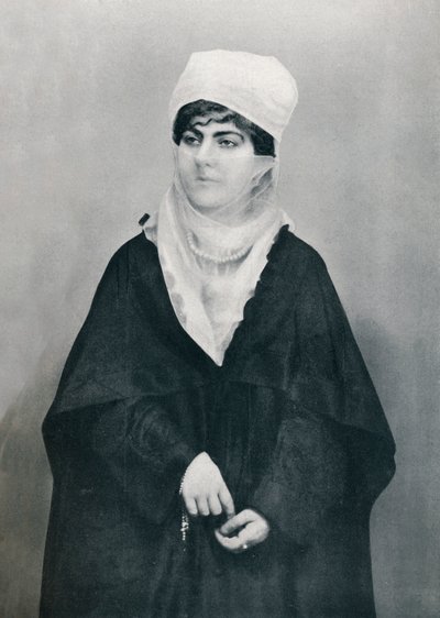 Eine türkische Dame in Outdoor-Kostüm, 1912 von Unbekannt