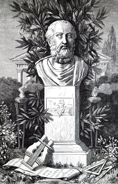 Eine Büste von Platon von Unbekannt